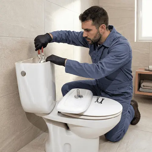 Ankara klozet tamiri, gömme rezervuar iç takım değişimi ve sifon montajı yapan usta